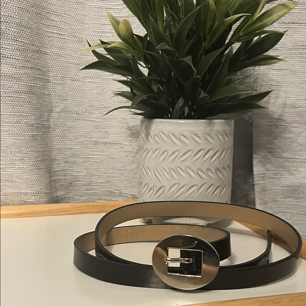 NY&C Black Belt with Silver Buckle